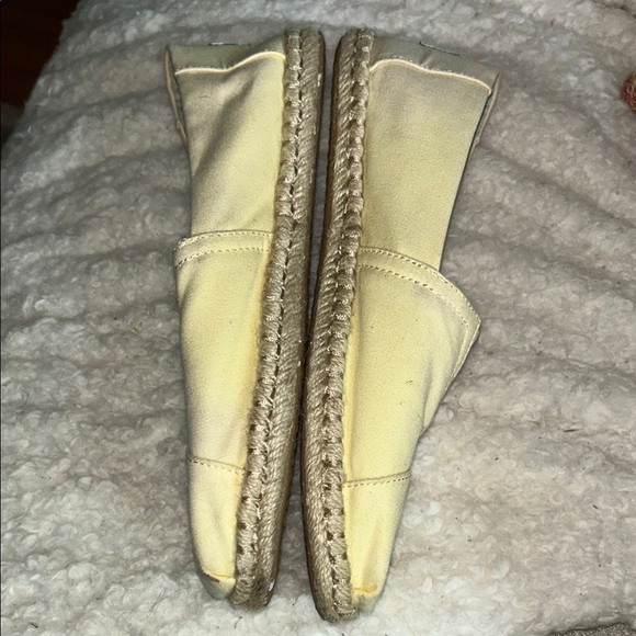TOMS Light Yellow Espadrille Shoes - Picture 9 of 13